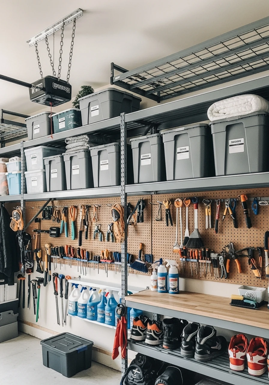 Seasonal Rotation System - 50 Genius Garage Organization Ideas That Actually Work