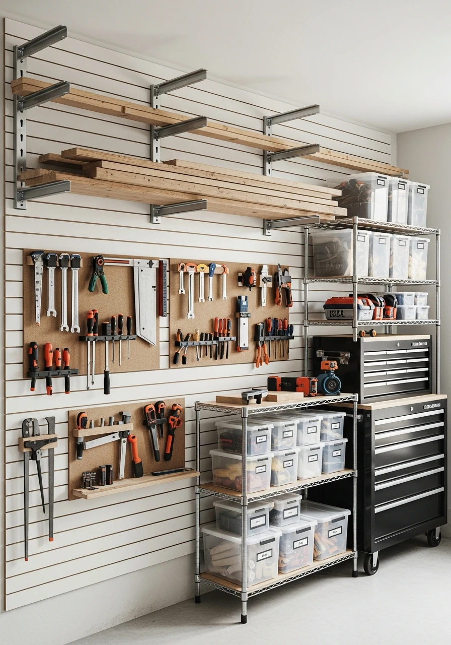 Hobby-Specific Stations - 50 Genius Garage Organization Ideas That Actually Work