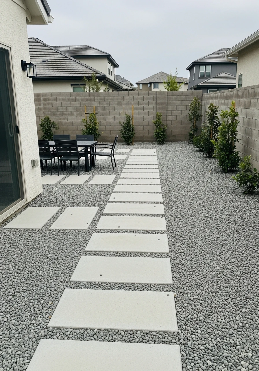 Gravel and Paver Mix