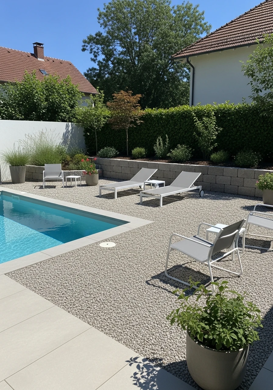 Poolside Decking Alternative