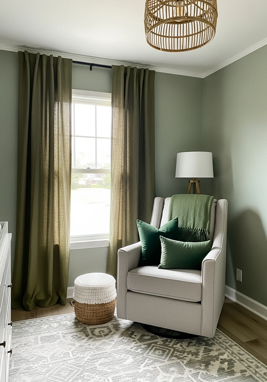 Mix Different Green Tones - 35 Budget-Friendly Ideas for the Perfect Green Nursery