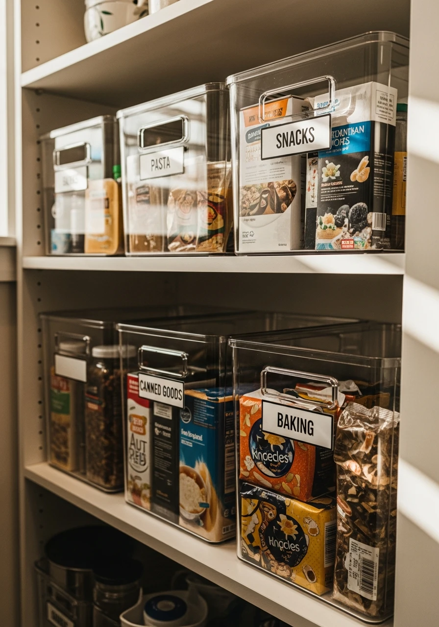 Clear Bins for Categories - 50 Smart Kitchen Organization Ideas That Look High-End