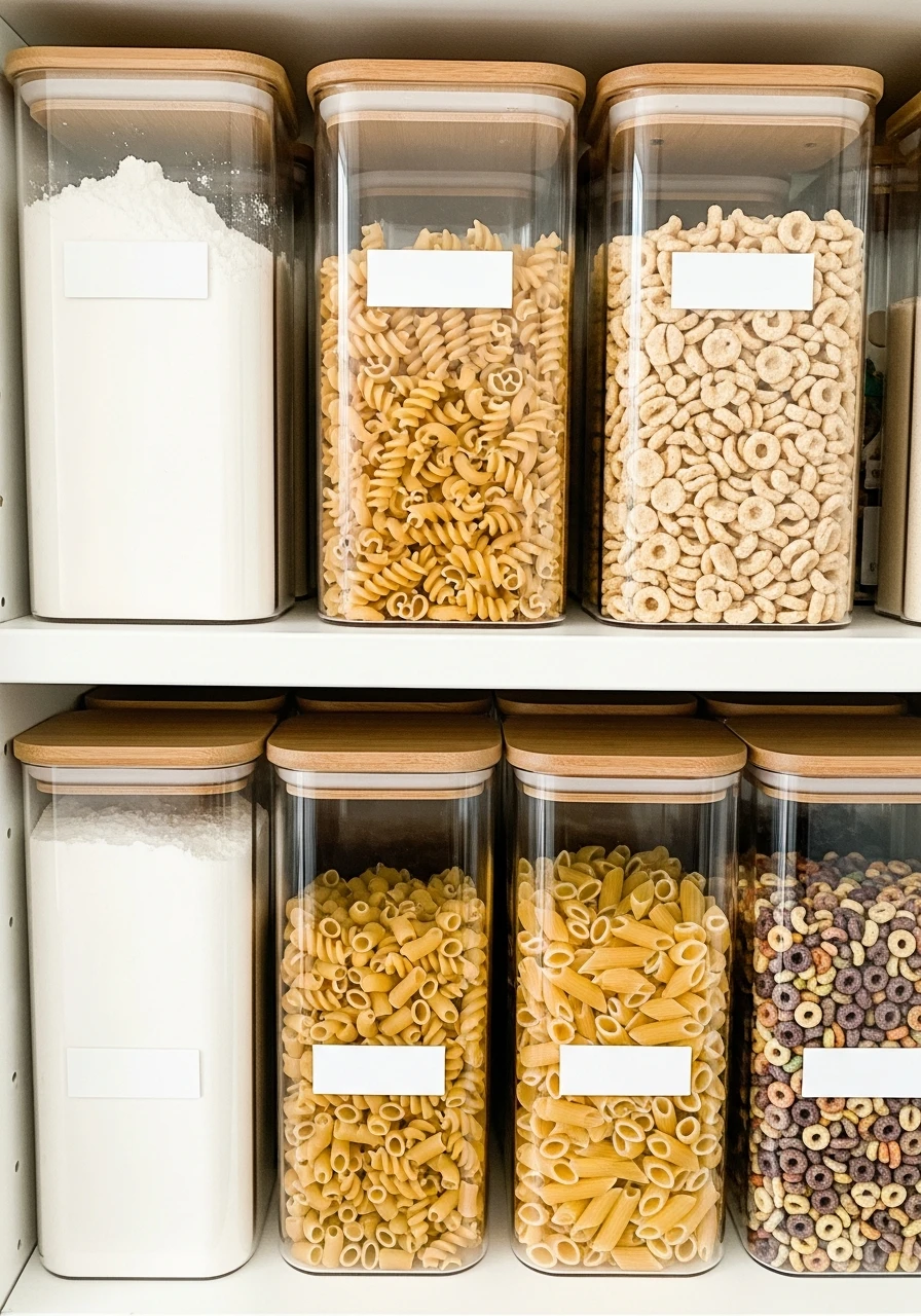 Clear Containers for Pantry - 50 Smart Kitchen Organization Ideas That Look High-End