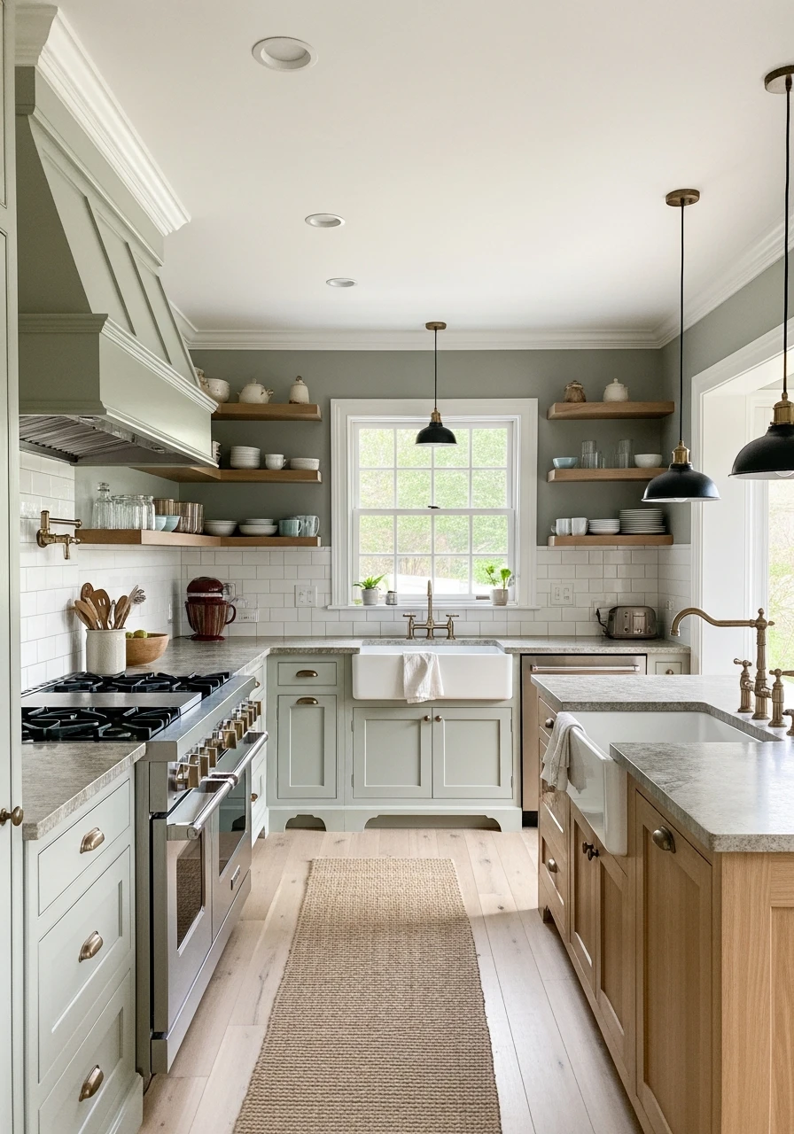 Sage Green Kitchen Calm - 45 Kitchen Paint Colors for a High-End Look on a Budget