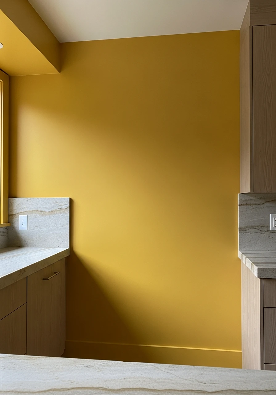 Mustard Yellow Earthy Energy - 45 Kitchen Paint Colors for a High-End Look on a Budget
