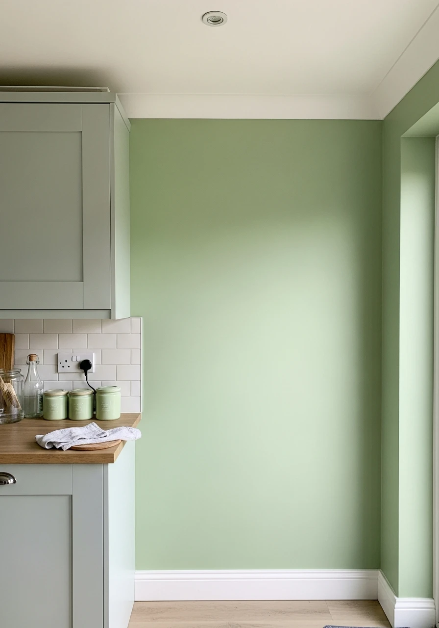 Pale Avocado Soft Green - 45 Kitchen Paint Colors for a High-End Look on a Budget