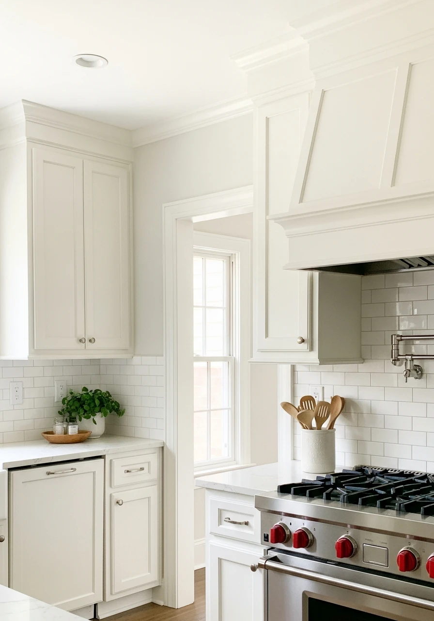 Warm White Clean Warmth - 45 Kitchen Paint Colors for a High-End Look on a Budget