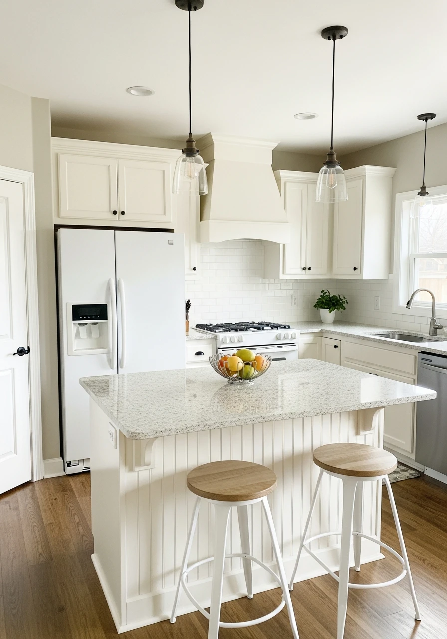 Creamy White Light Warmth - 45 Kitchen Paint Colors for a High-End Look on a Budget