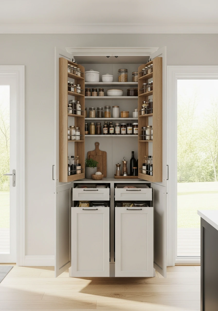 Freestanding Pantry Cabinet - 50 Genius Kitchen Storage Ideas That Look High-End (On a Budget!)