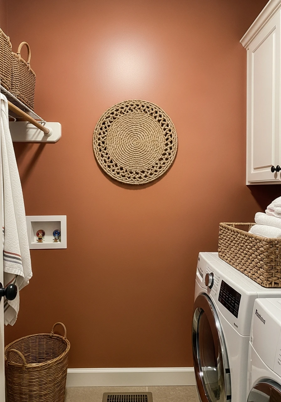 Terracotta Warmth - The Best Laundry Room Paint Colors for a High-End Look (On a Budget!)