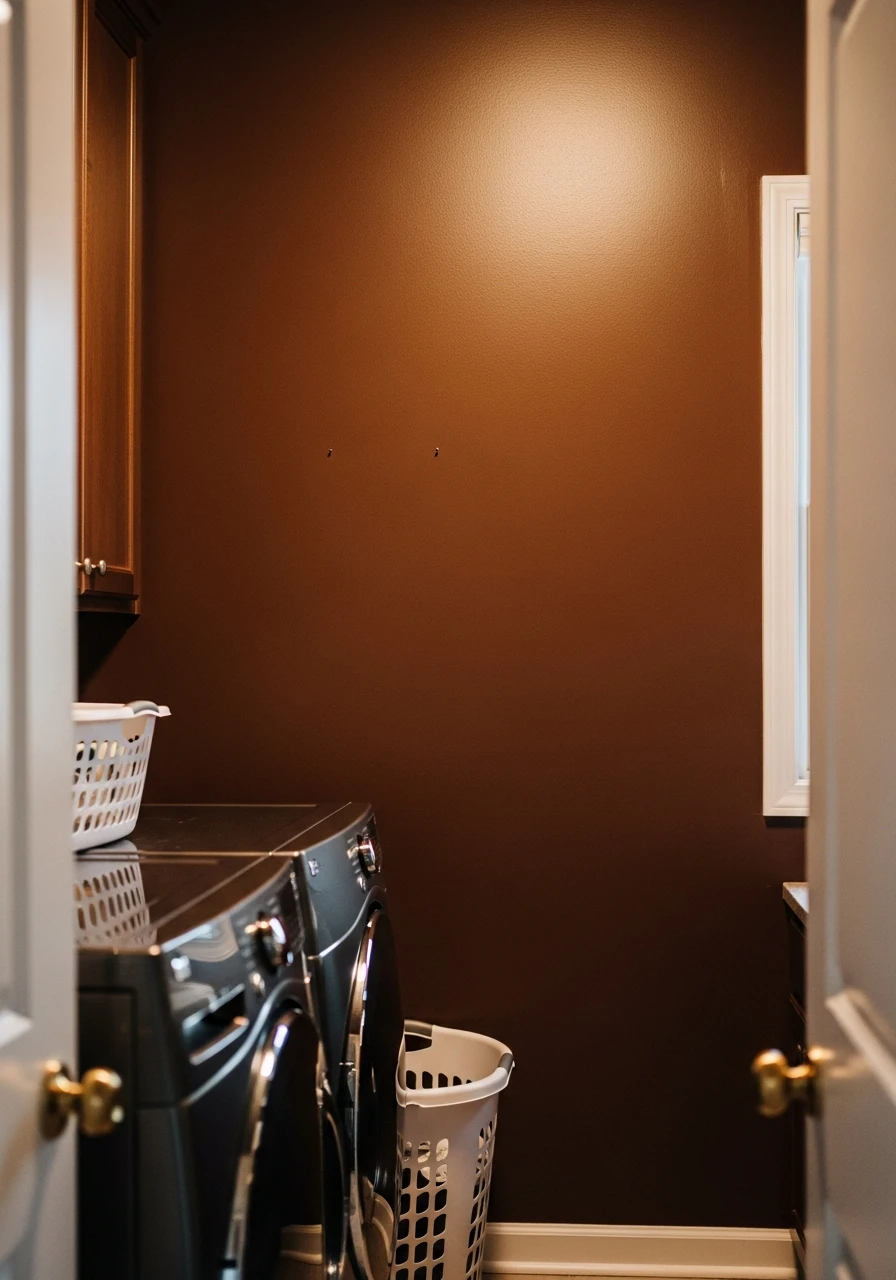 Cordovan Brown Rich Warmth - The Best Laundry Room Paint Colors for a High-End Look (On a Budget!)