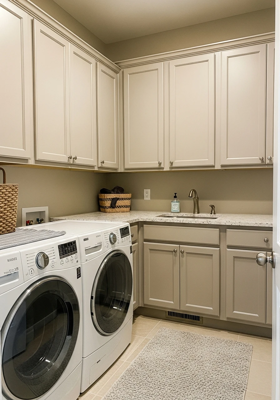 Light Taupe Warm Neutrality - The Best Laundry Room Paint Colors for a High-End Look (On a Budget!)