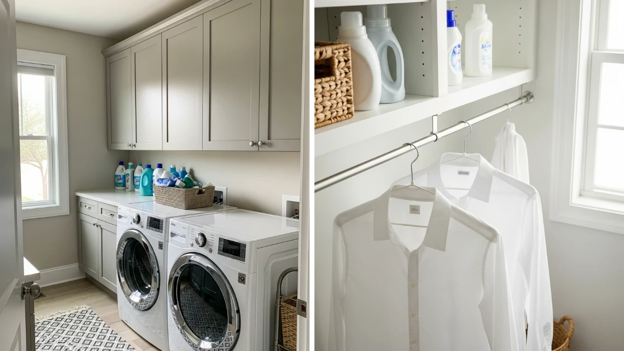 45 Smart Laundry Room Storage Ideas - Addicted To Organization