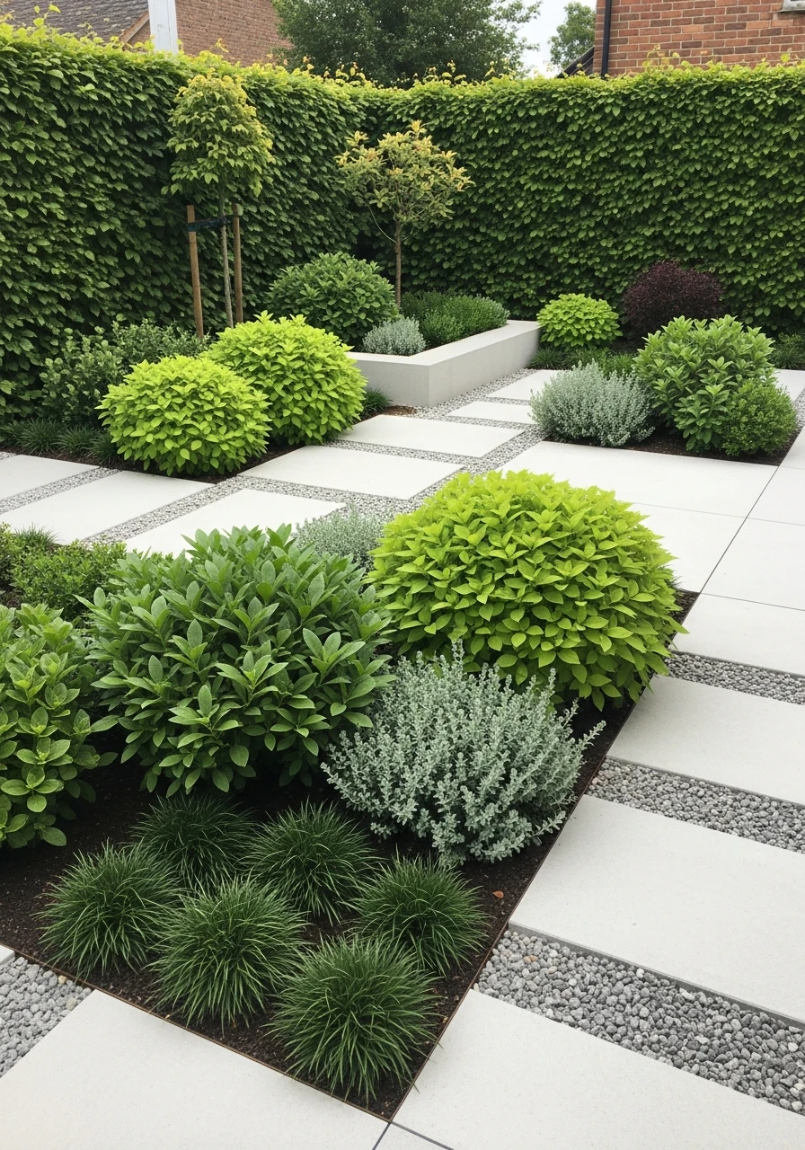 Monochromatic Planting - 50 Modern Garden Ideas to Create Your Dream Outdoor Space