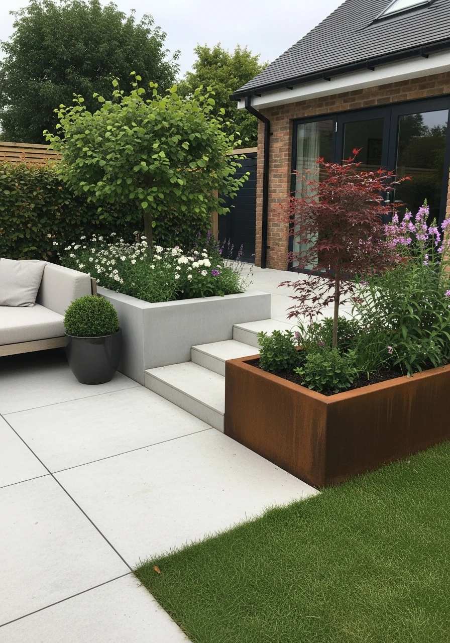 Contemporary Planter Boxes - 50 Modern Garden Ideas to Create Your Dream Outdoor Space