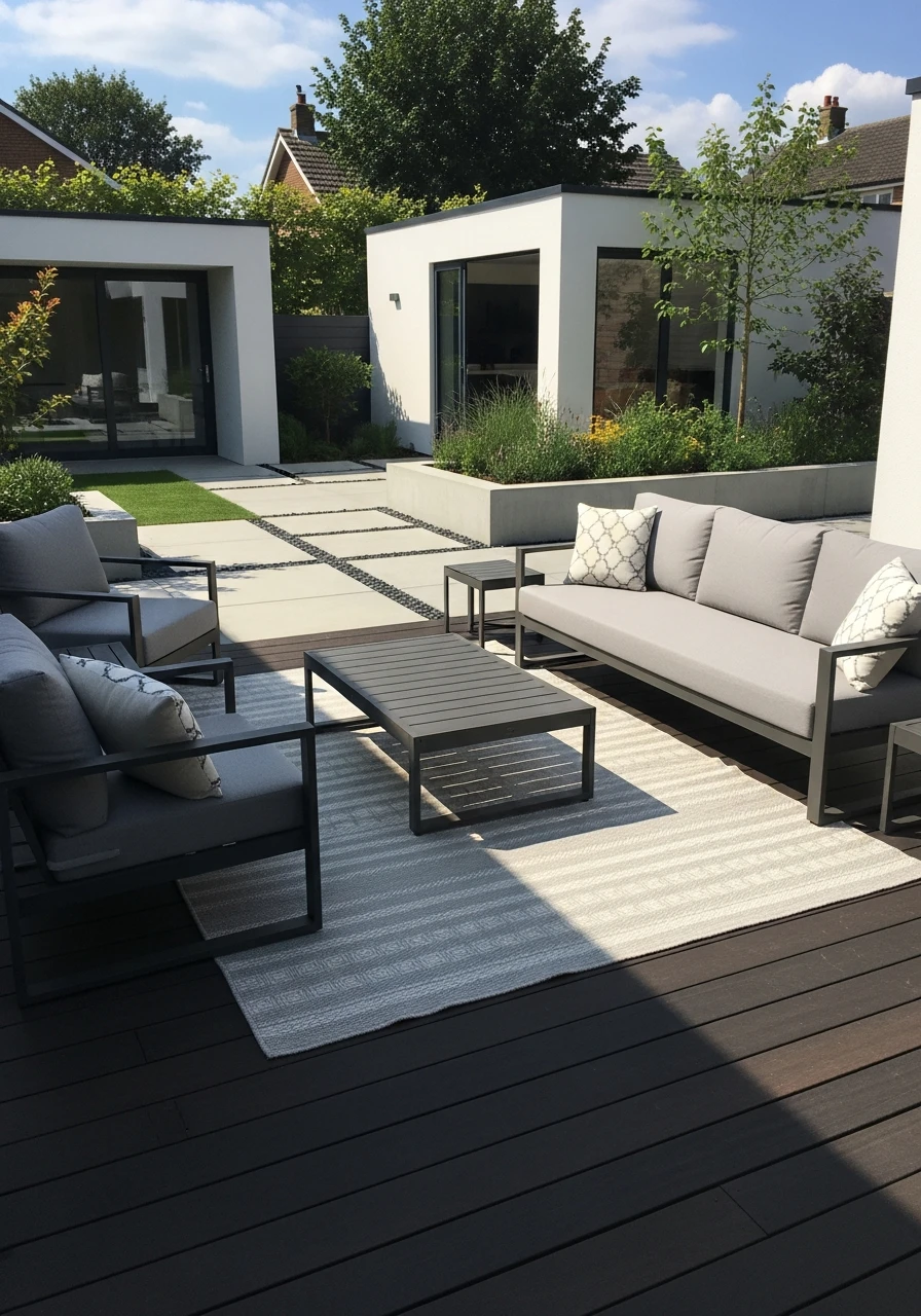 Outdoor Rugs - 50 Modern Garden Ideas to Create Your Dream Outdoor Space