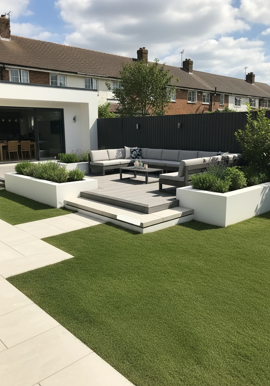 Raised Garden Seating Zones - 50 Modern Garden Ideas to Create Your Dream Outdoor Space