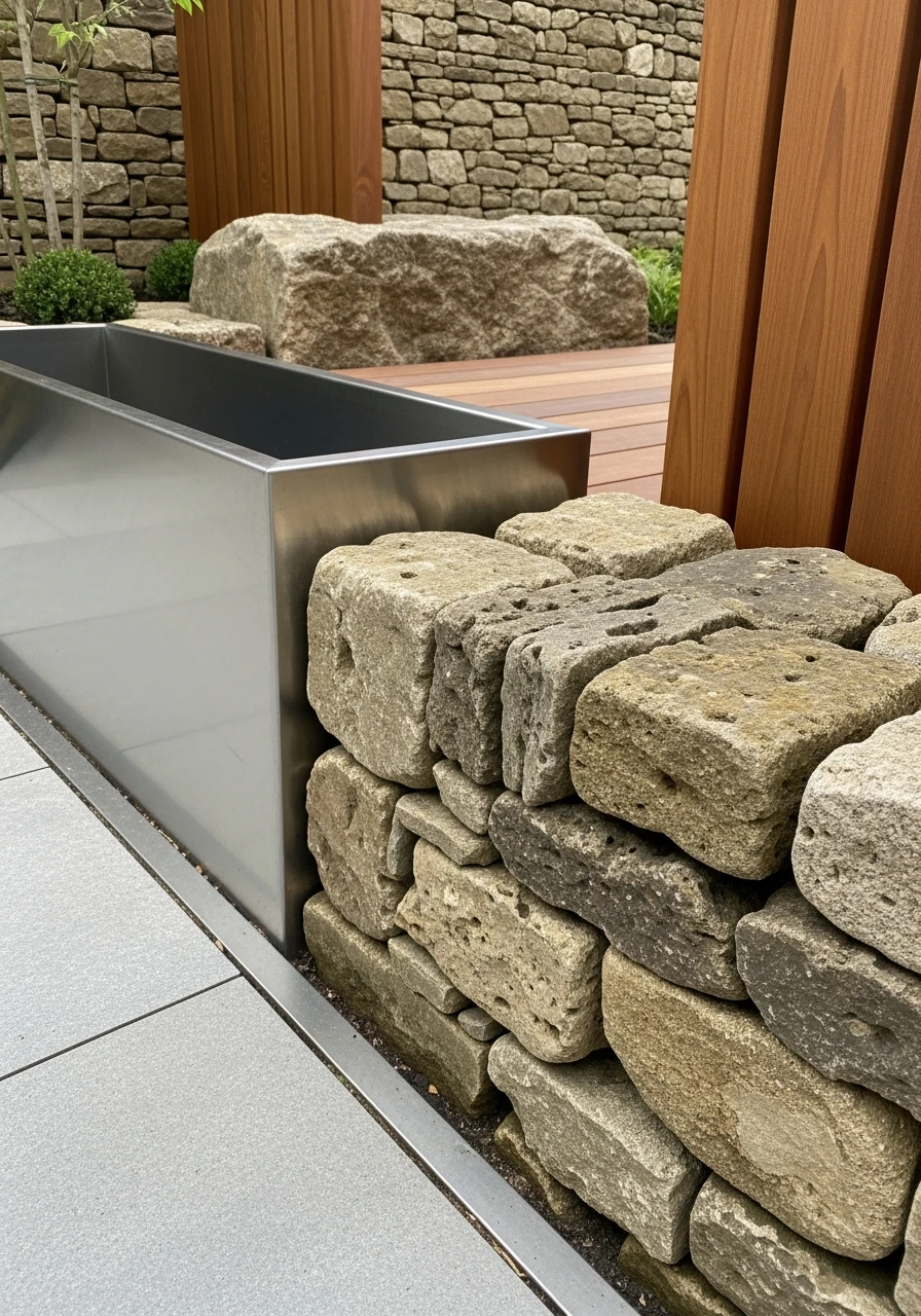 Contrasting Textures - 50 Modern Garden Ideas to Create Your Dream Outdoor Space