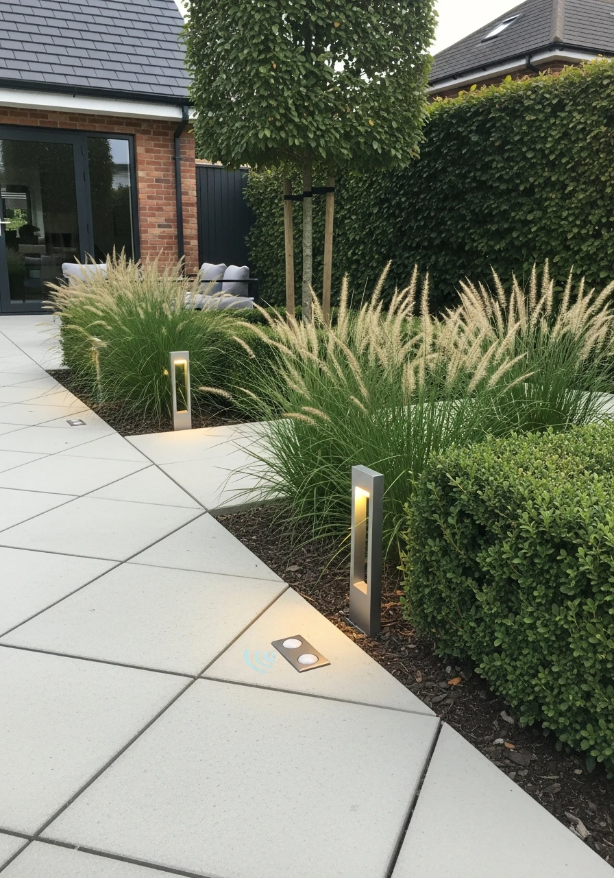 Sensor-Activated Tech - 50 Modern Garden Ideas to Create Your Dream Outdoor Space