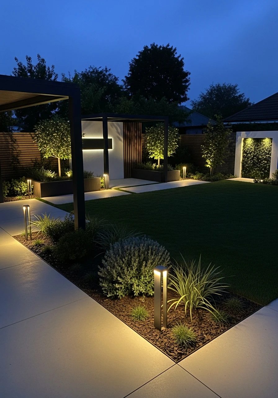 Smart Garden Lighting - 50 Modern Garden Ideas to Create Your Dream Outdoor Space