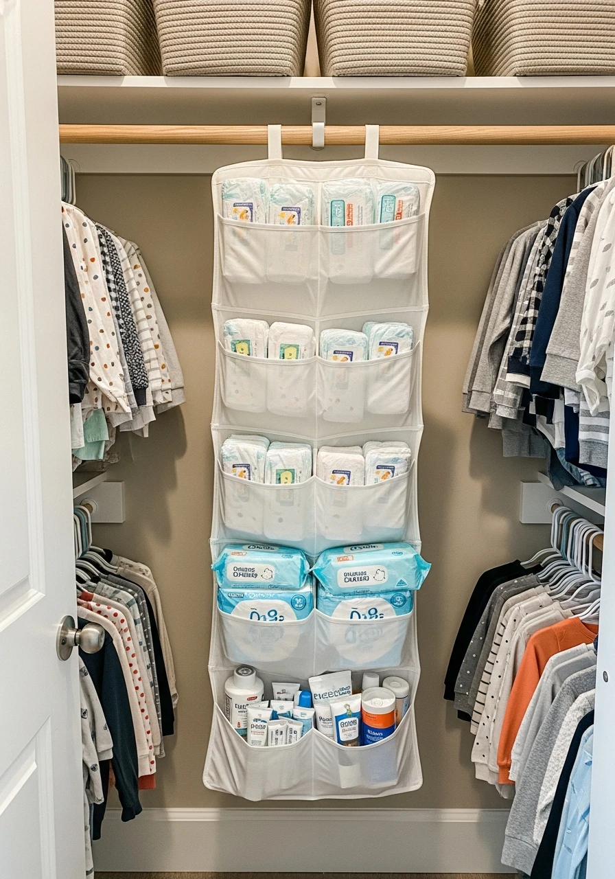 Diaper Changing Station - 30 Genius Nursery Closet Ideas That Look High-End On A Budget