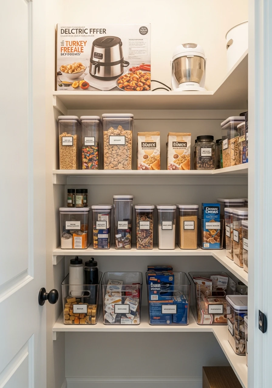 Hidden Appliance Storage - 50 Brilliant Pantry Organization Ideas for a Perfect Kitchen