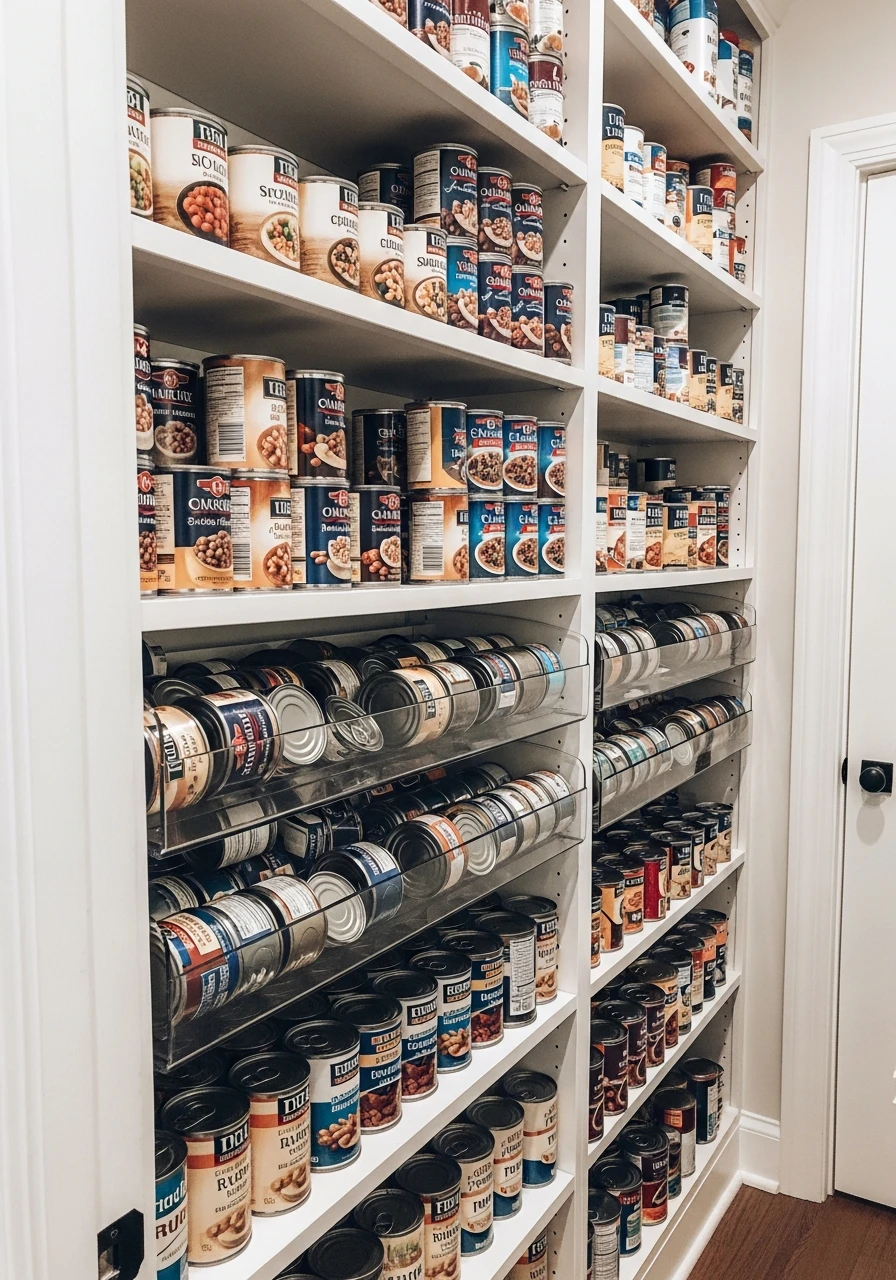 First-In-First-Out Shelf - 50 Brilliant Pantry Organization Ideas for a Perfect Kitchen