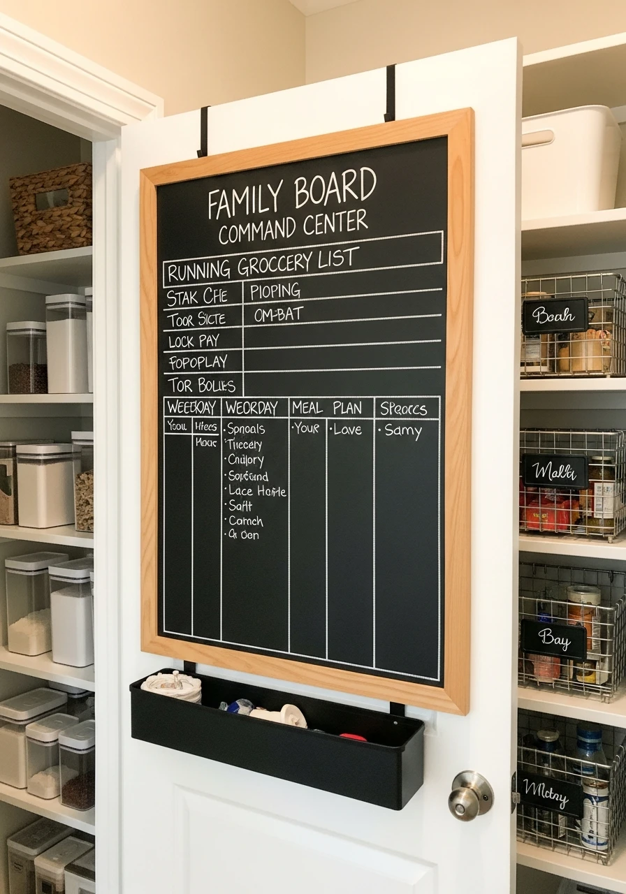 Pantry Message Board - 50 Brilliant Pantry Organization Ideas for a Perfect Kitchen