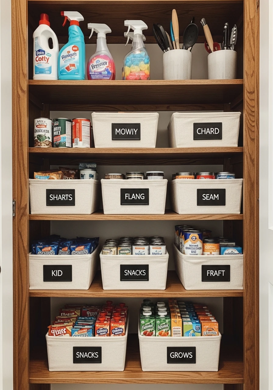Family-Friendly Layout - 50 Brilliant Pantry Organization Ideas for a Perfect Kitchen