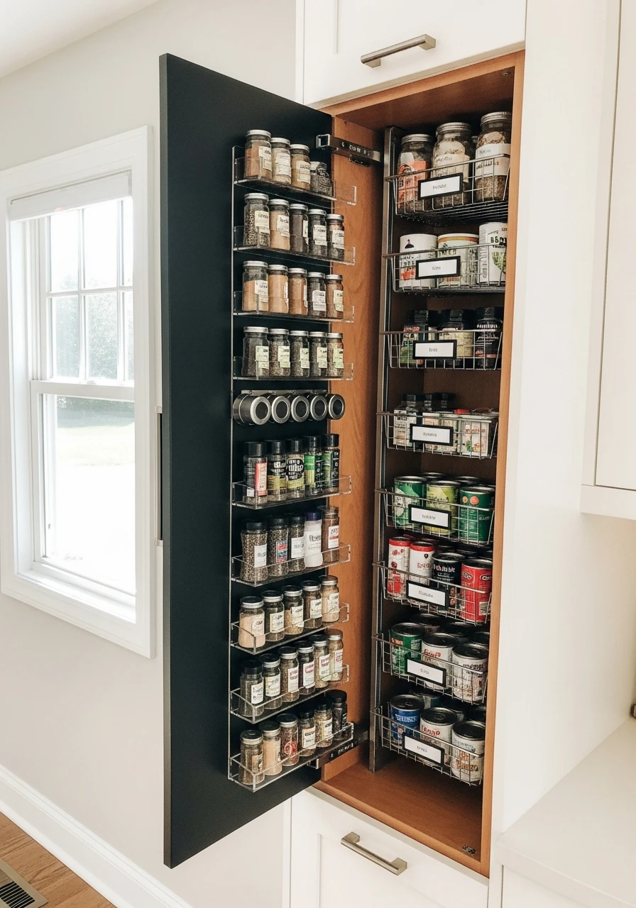 Hidden Pantry Behind Backsplash - 50 Brilliant Pantry Organization Ideas for a Perfect Kitchen
