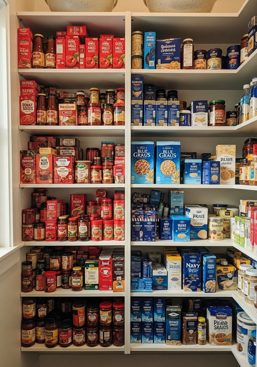 Pantry Color Zoning - 50 Brilliant Pantry Organization Ideas for a Perfect Kitchen