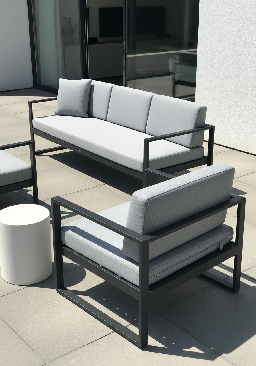 Modern Minimalist Patio Seating - 50 Gorgeous Patio Furniture Ideas for a High-End Look on a Budget