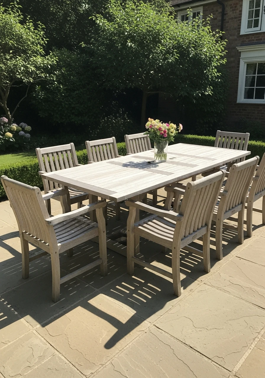Teak Wood Patio Dining Sets - 50 Gorgeous Patio Furniture Ideas for a High-End Look on a Budget