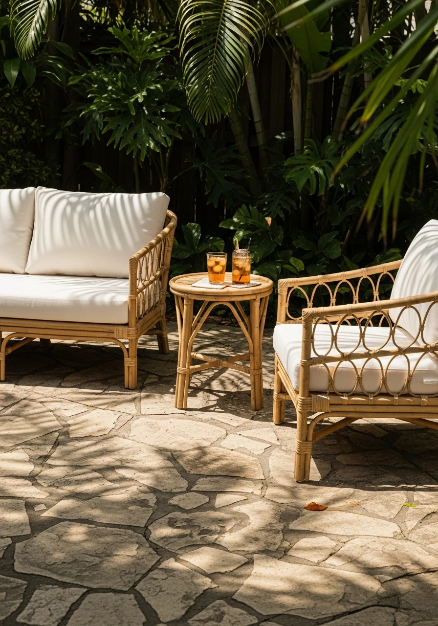 Bamboo and Natural Fiber Furniture - 50 Gorgeous Patio Furniture Ideas for a High-End Look on a Budget