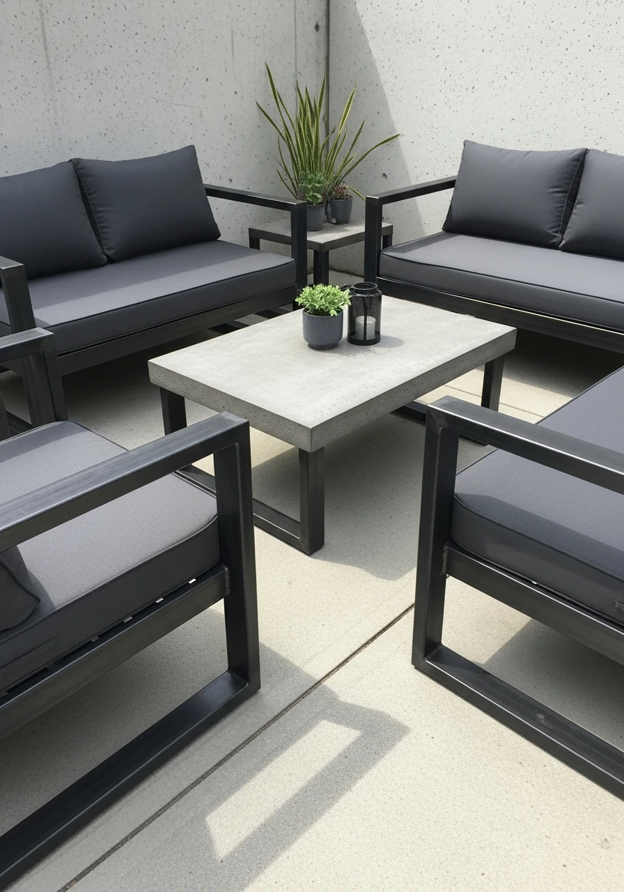 Industrial-Style Patio Furniture - 50 Gorgeous Patio Furniture Ideas for a High-End Look on a Budget