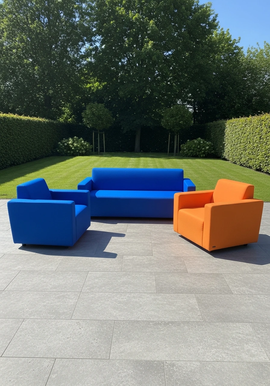 Bold Color Patio Furniture Sets - 50 Gorgeous Patio Furniture Ideas for a High-End Look on a Budget