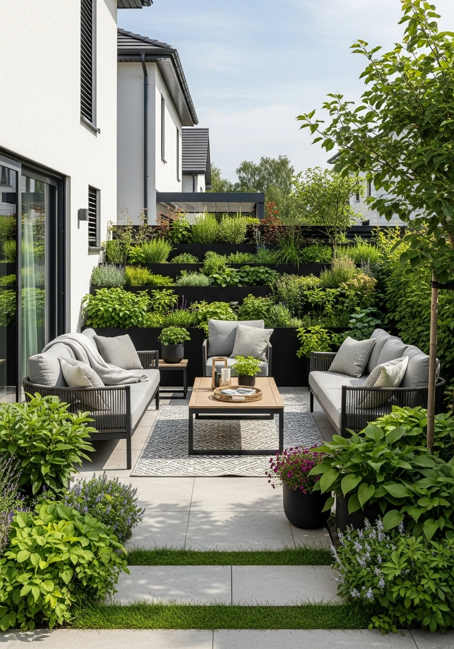 Modern Outdoor Living Room Patio Garden