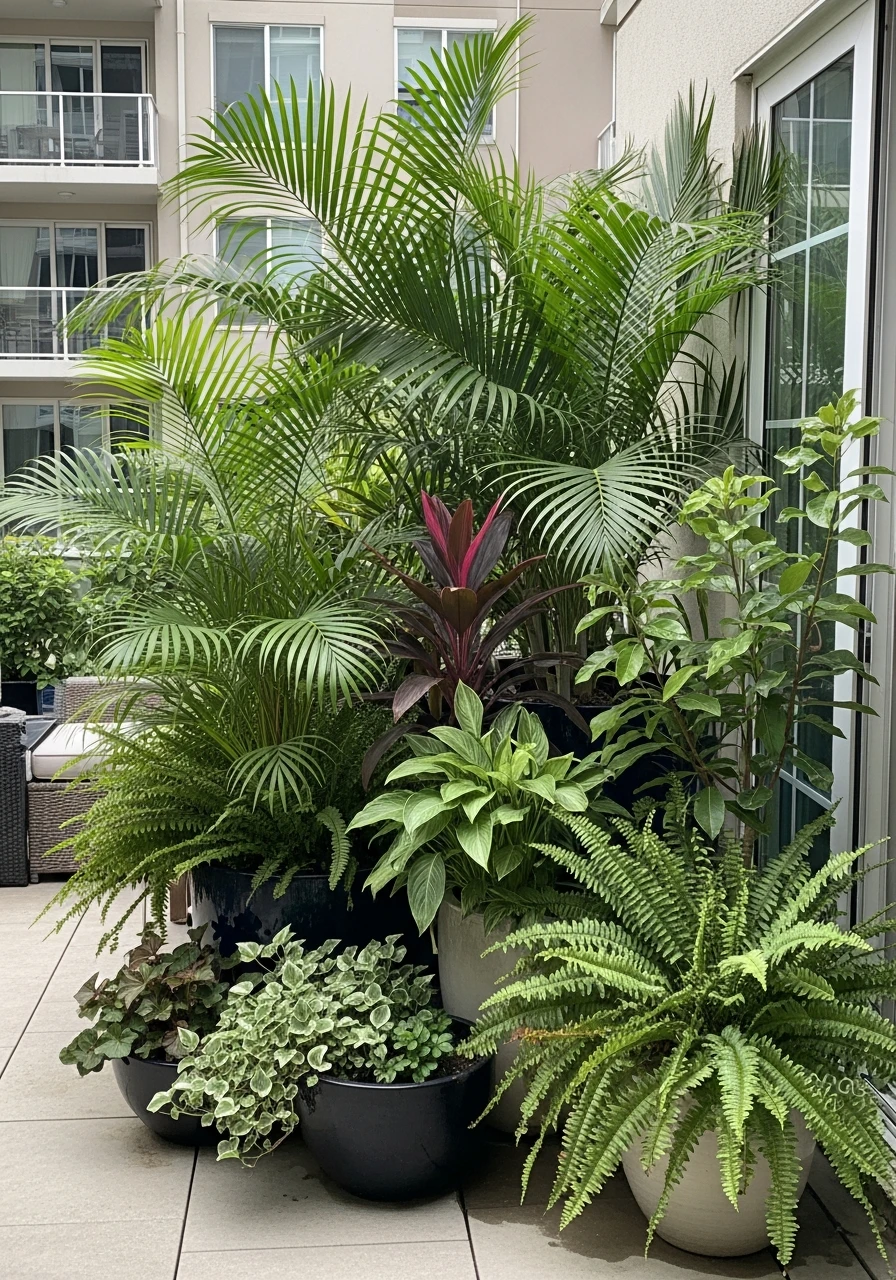 Tropical Container Plant Patio Garden