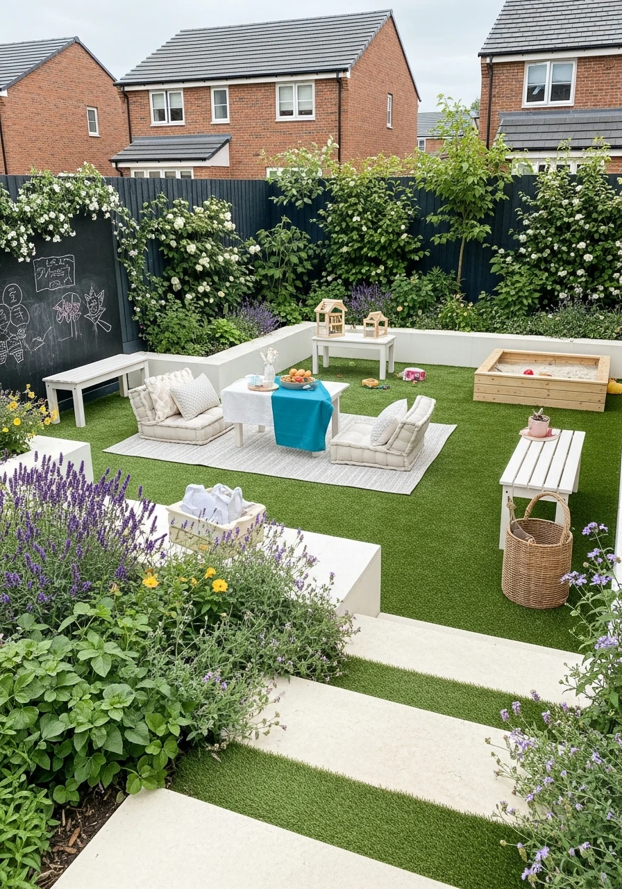 Family-Friendly Kid Activity Patio Garden
