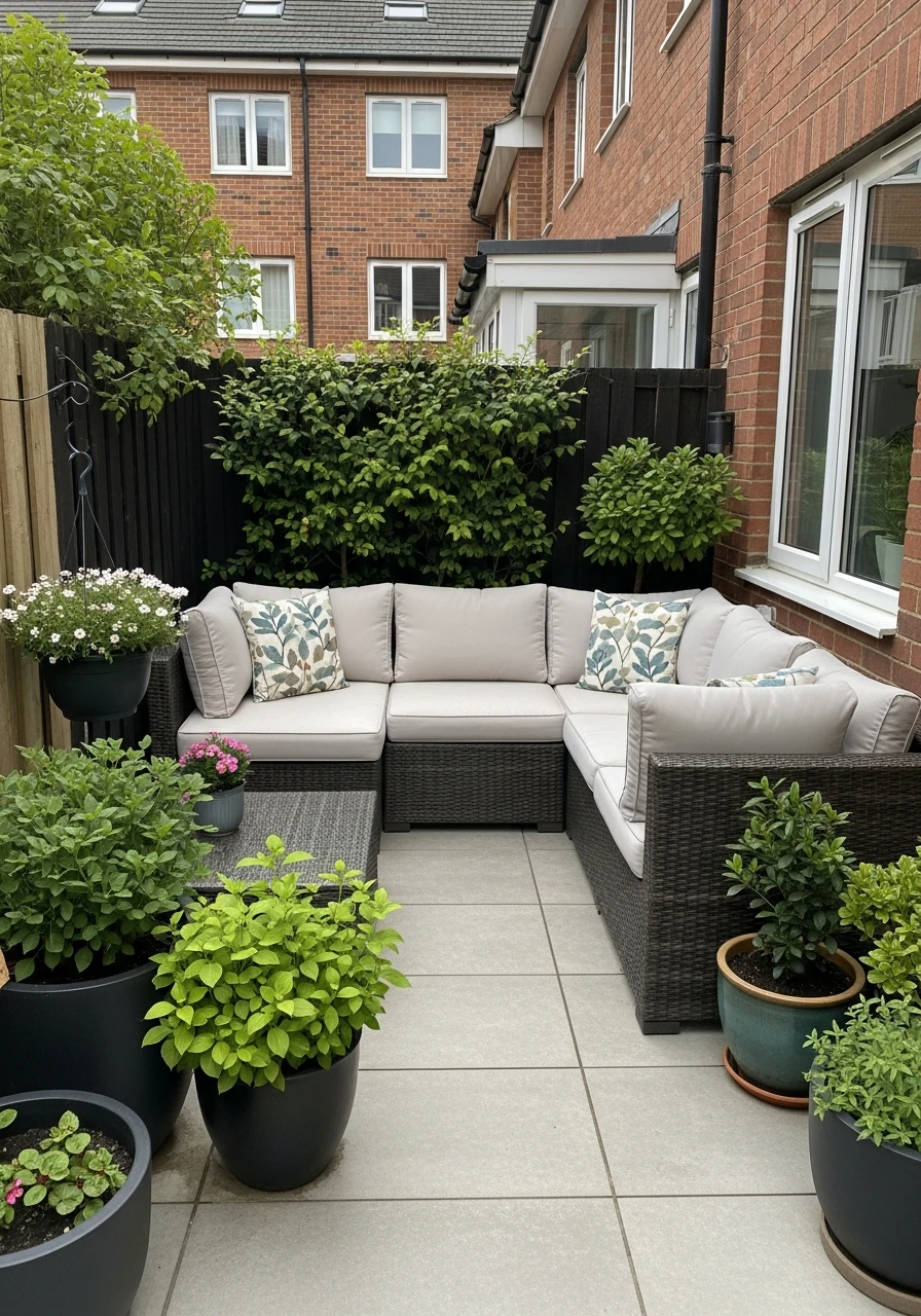 Corner Sectional Sofa Patio Garden