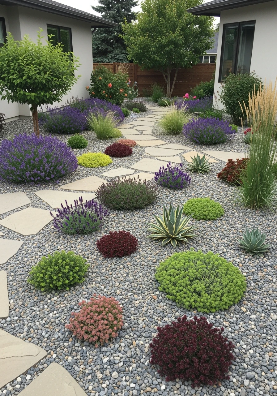 Xeriscape Gravel Garden - Perennial Garden Ideas