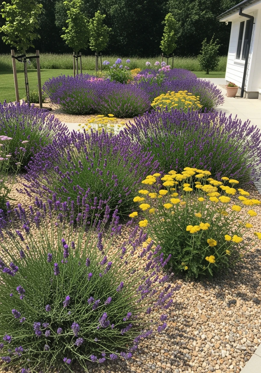 Mediterranean Dry Garden - Perennial Garden Ideas