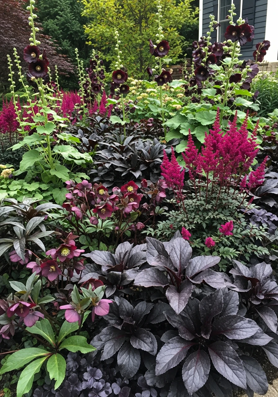 Moody Gothic Romance - Perennial Garden Ideas