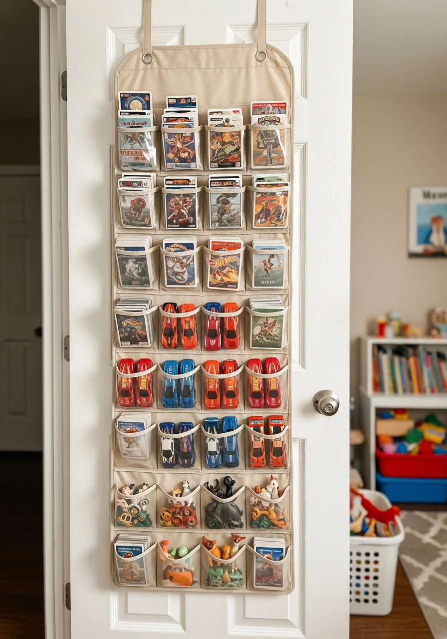 Behind-the-Door Pockets - 40 Genius Playroom Storage Ideas for a Tidy Home