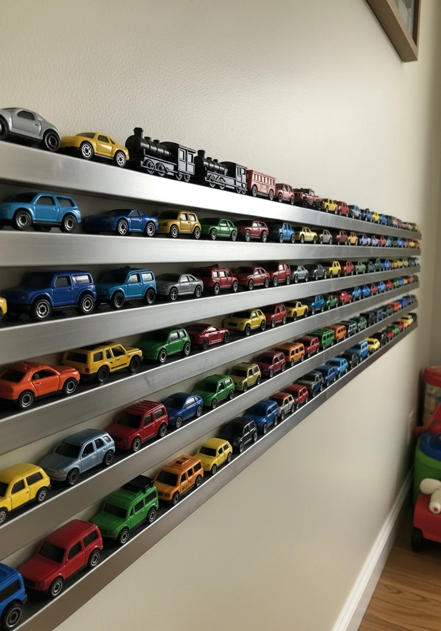 Use Magnetic Knife Strips - 40 Genius Playroom Storage Ideas for a Tidy Home