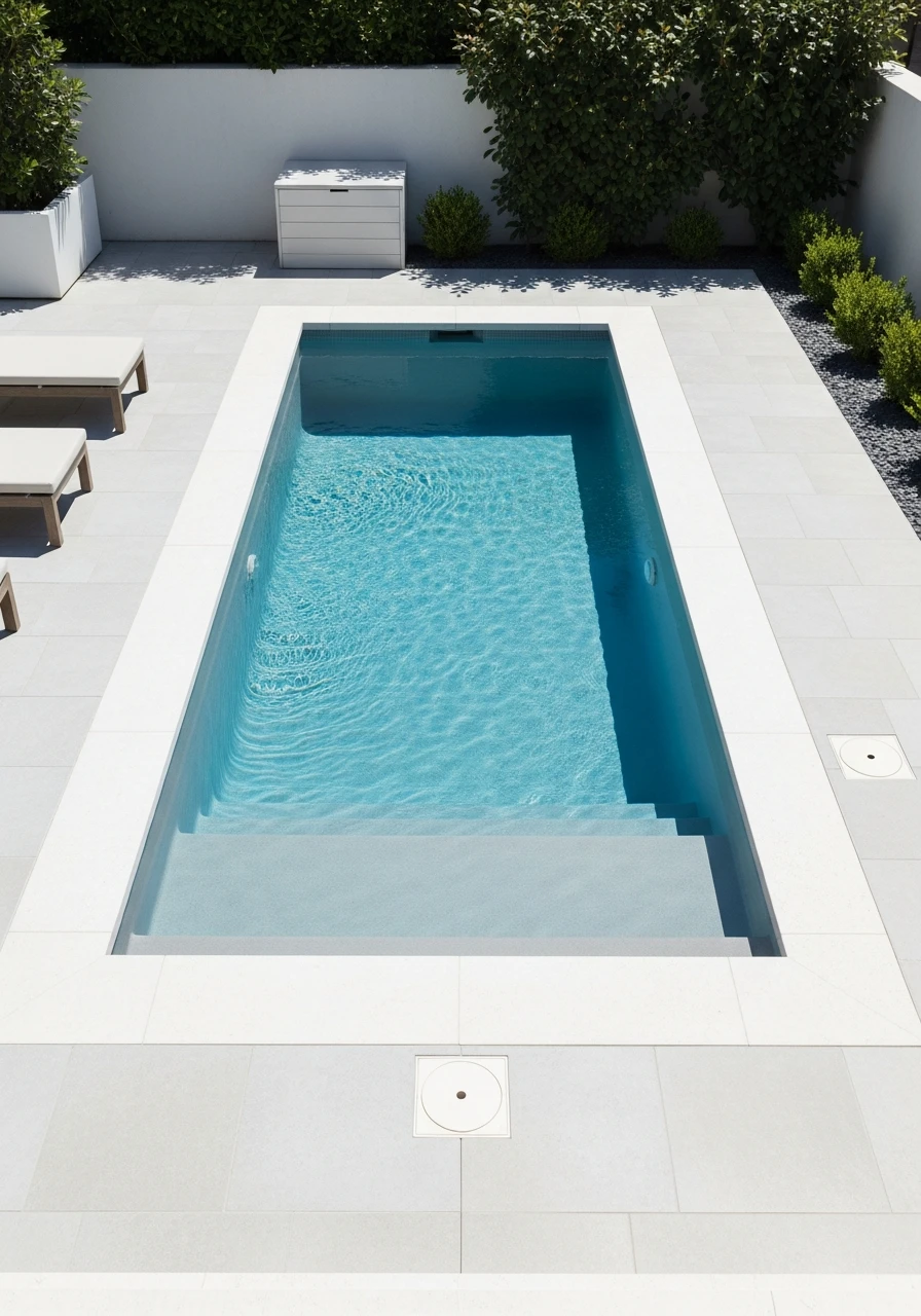 Clean Minimalist Rectangle - 50 Small Backyard Pool Ideas That Look High-End (Even on a Budget)