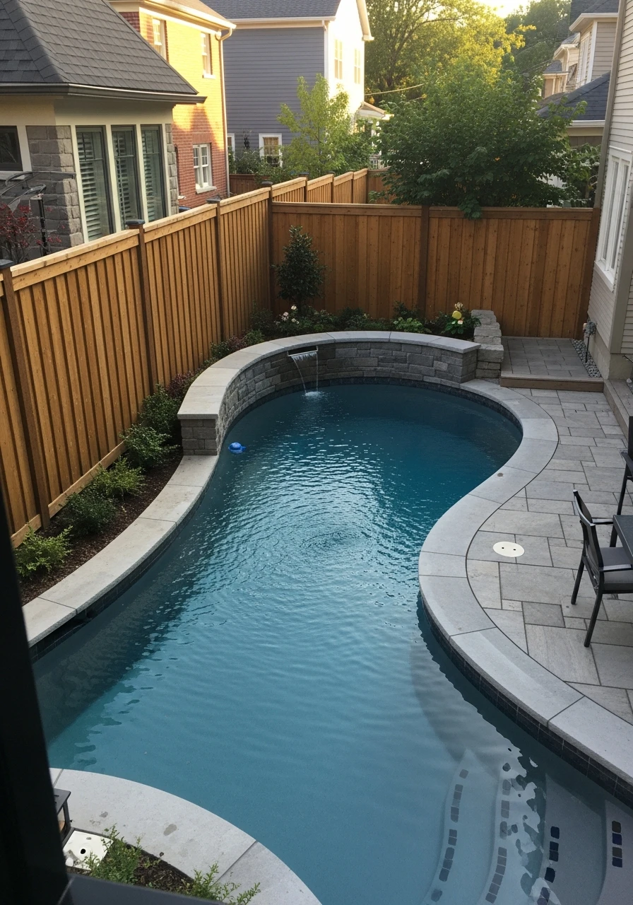 Curved Freeform Shape - 50 Small Backyard Pool Ideas That Look High-End (Even on a Budget)