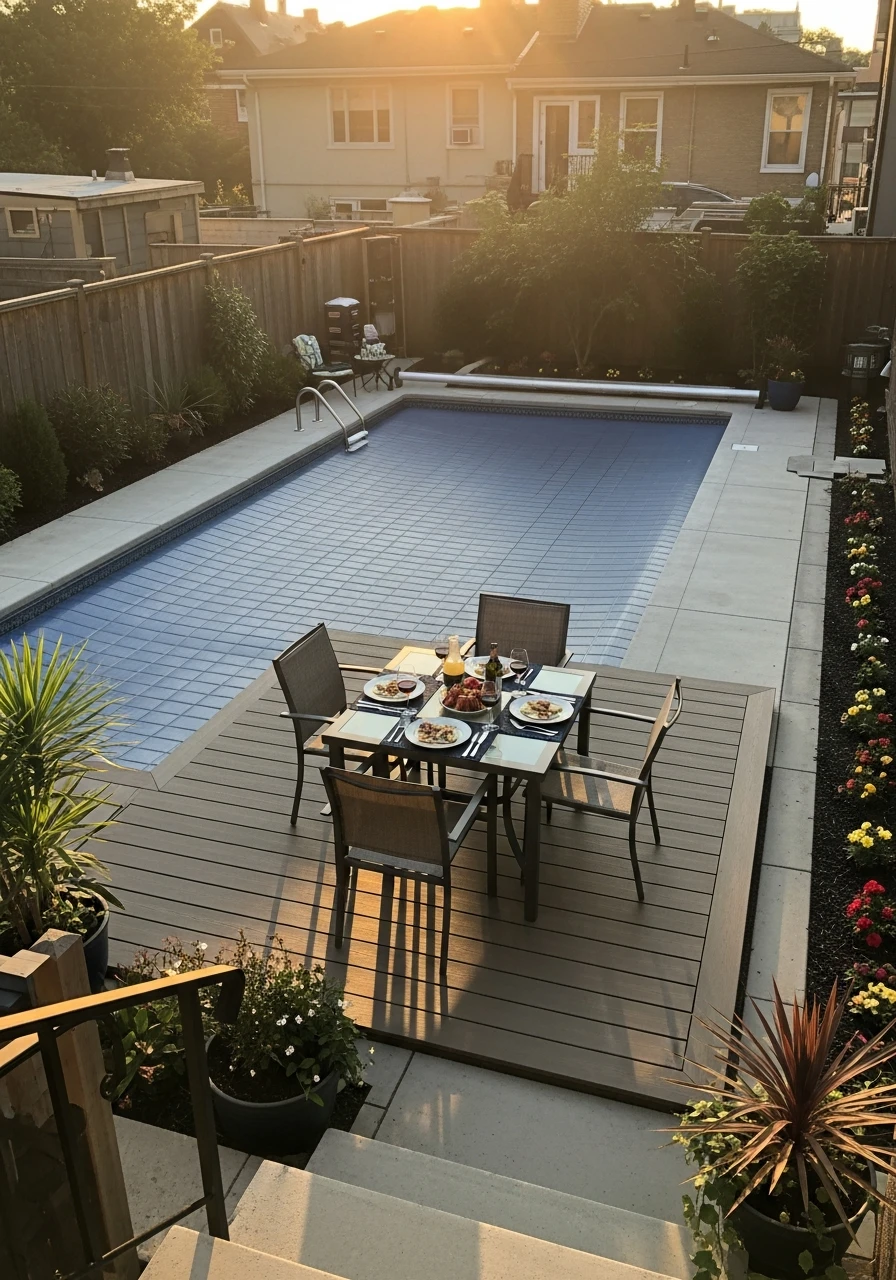 Usable Safety Cover - 50 Small Backyard Pool Ideas That Look High-End (Even on a Budget)