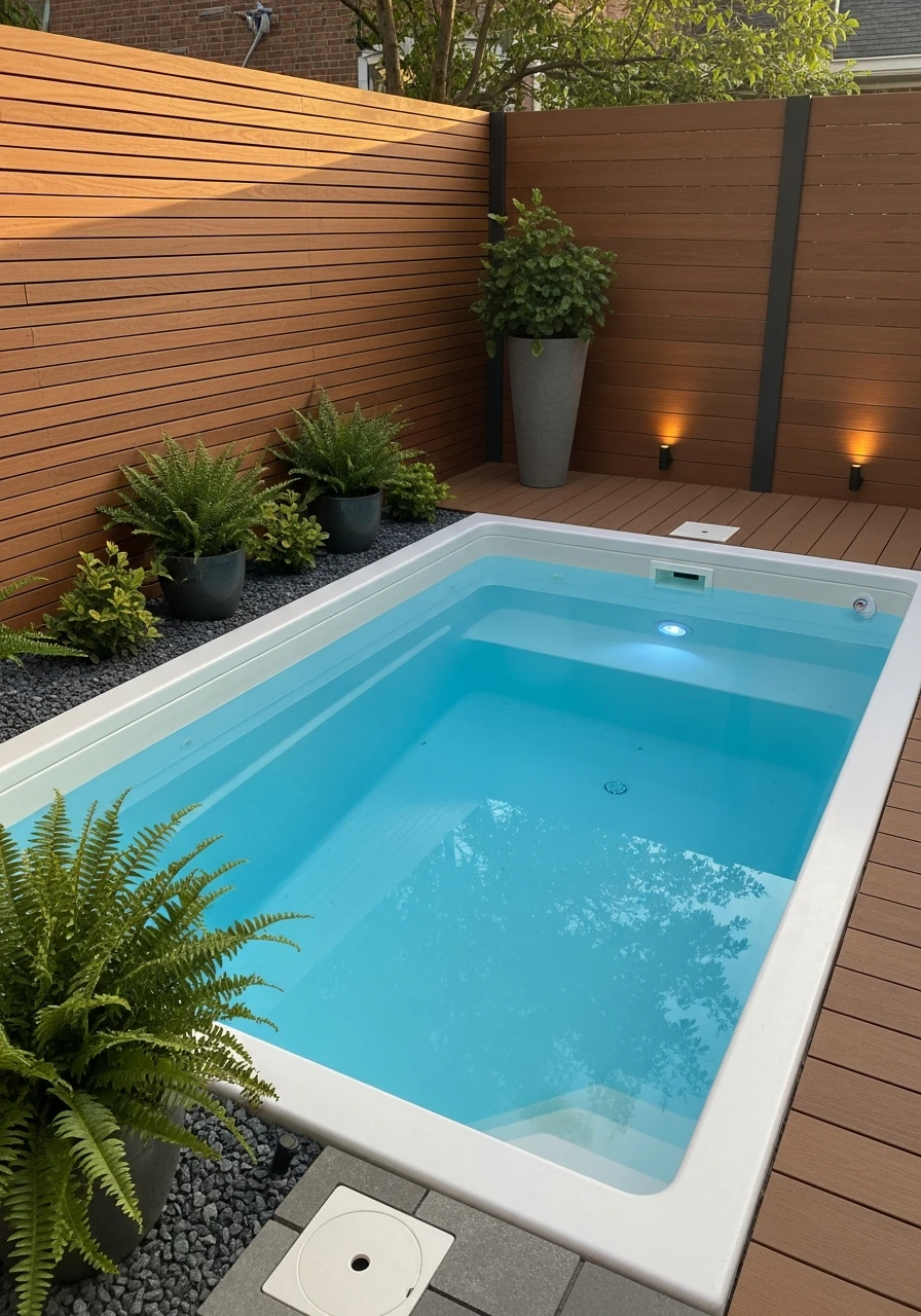 Quick Fiberglass Installation - 50 Small Backyard Pool Ideas That Look High-End (Even on a Budget)