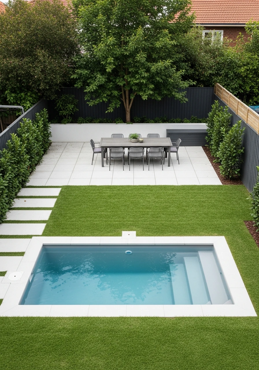 Maximize Corner Space - 50 Small Backyard Pool Ideas That Look High-End (Even on a Budget)